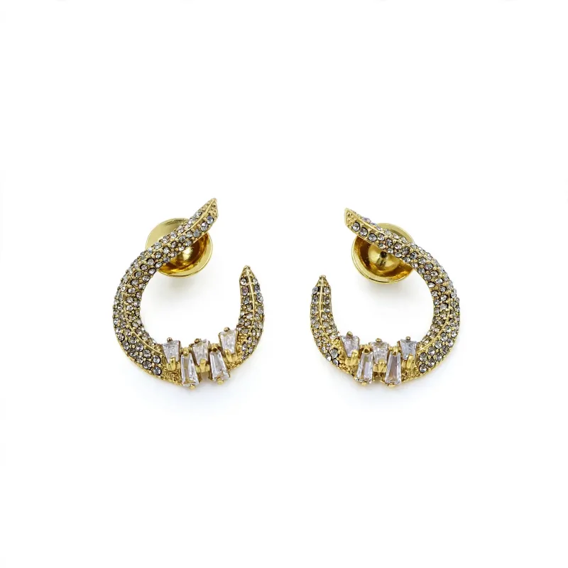 Brinco Jazz Claudia Arbex Ouro Vintage