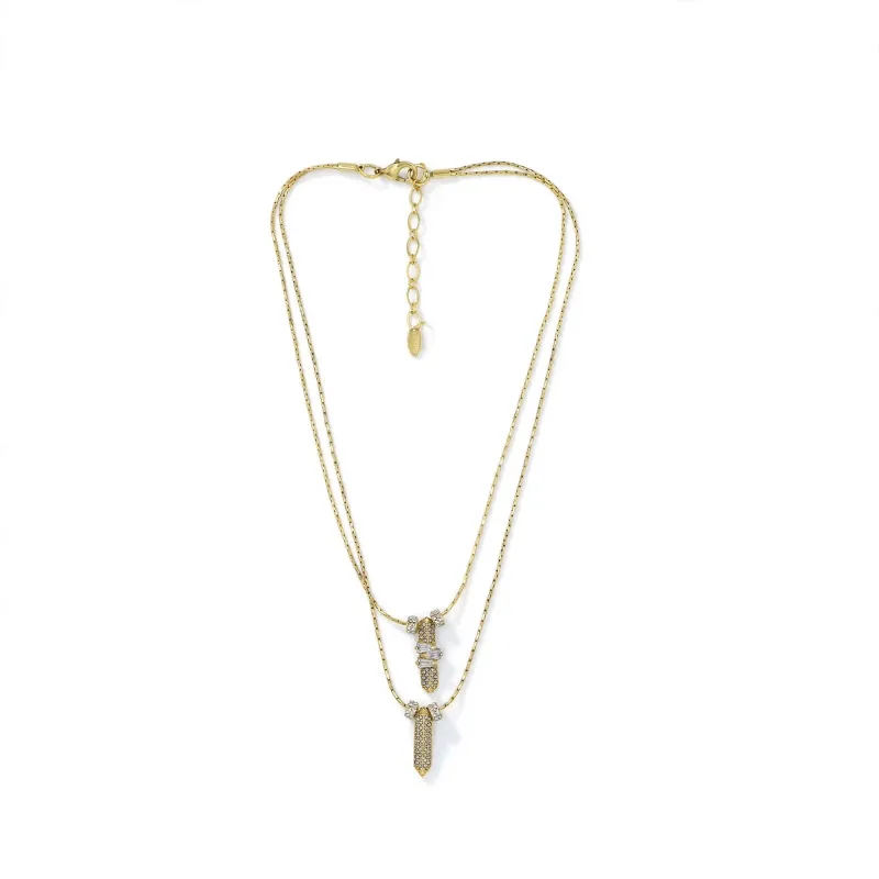 Colar Jazz Claudia Arbex Ouro Vintage