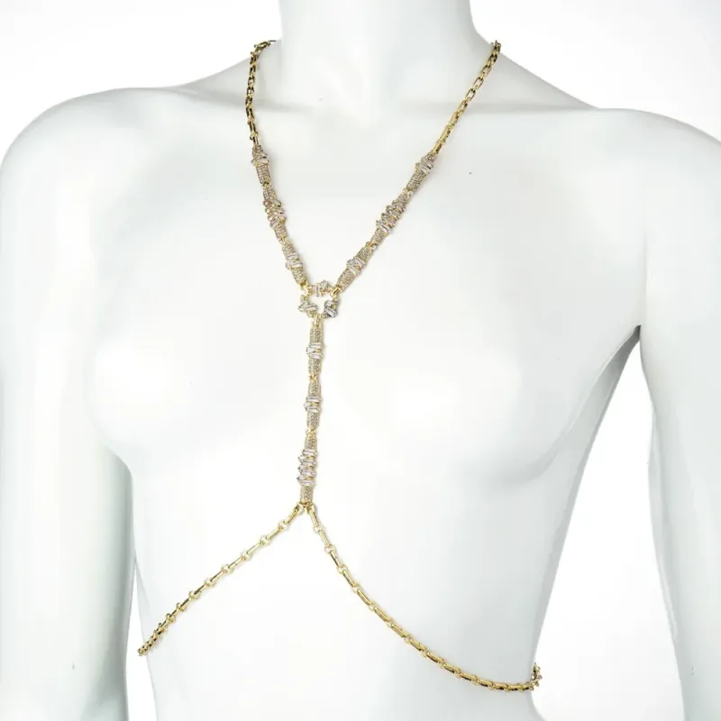 Bodychain Jazz Claudia Arbex Ouro Vintage