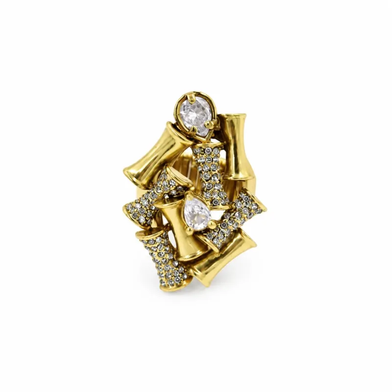 Anel Claudia Arbex Ouro Vintage