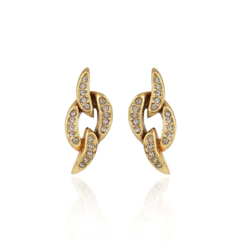 Brinco Rock Lovers Claudia Arbex Ouro Vintage