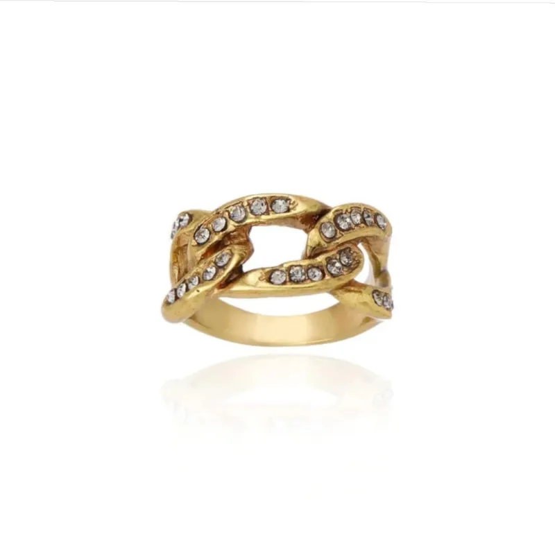 Anel Rock Lovers Claudia Arbex Ouro Vintage