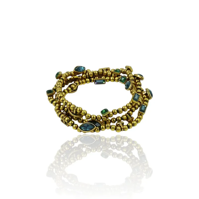 PULSEIRA TRIPLA TROPICANA OURO / ESTELA GEROMINI