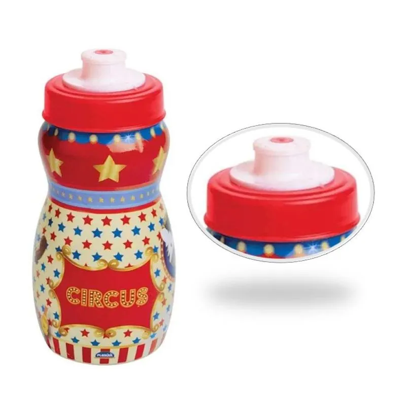Garrafa Plástica Infantil Squeeze 300ml Circo - Plasútil