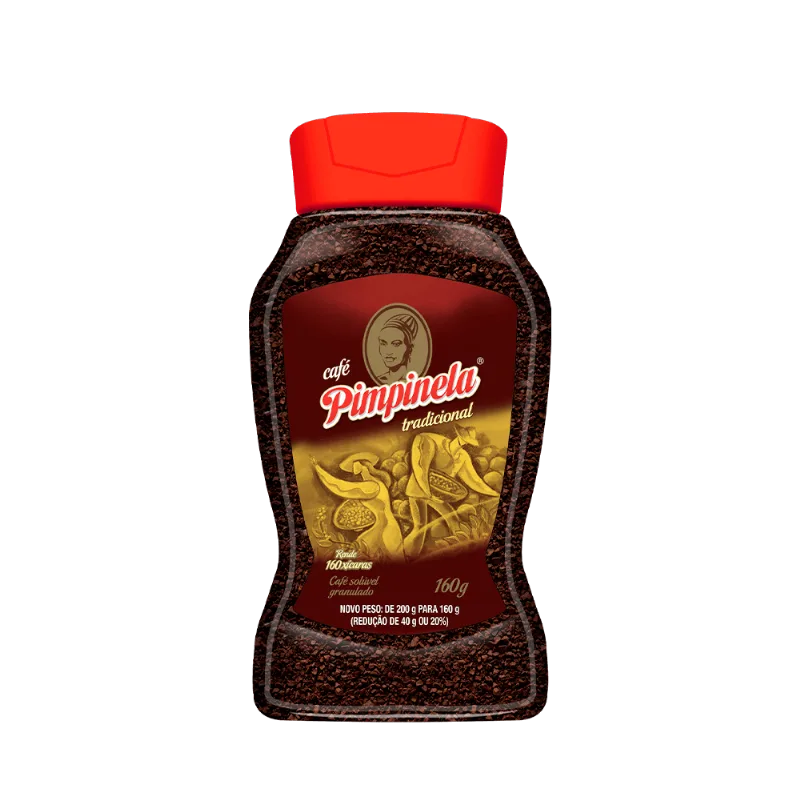 Café Solúvel Granulado Pimpinela Tradicional Vidro 160g
