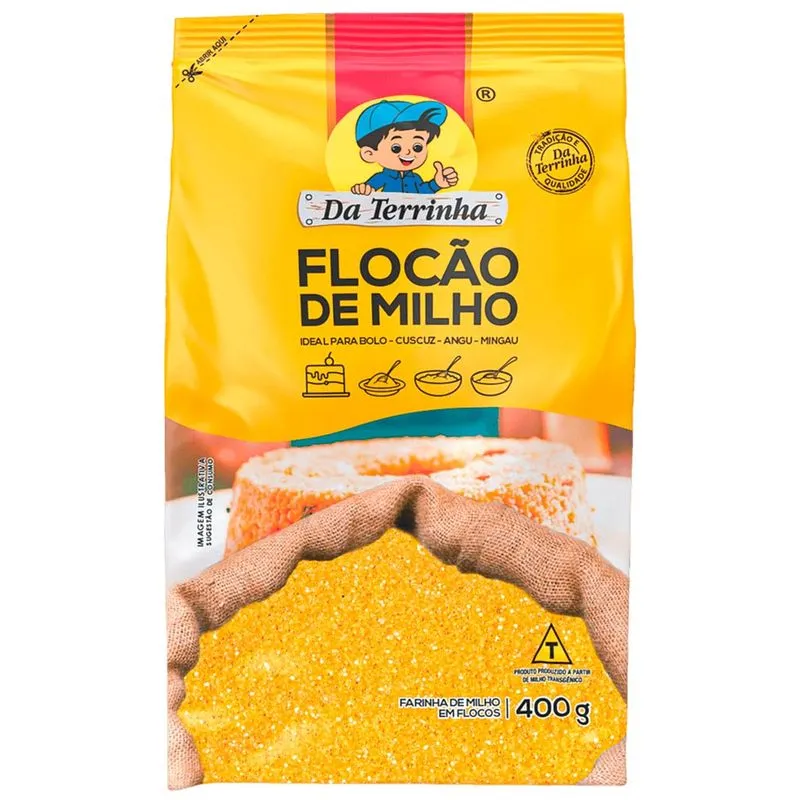 Flocão de Milho 400g - Da Terrinha