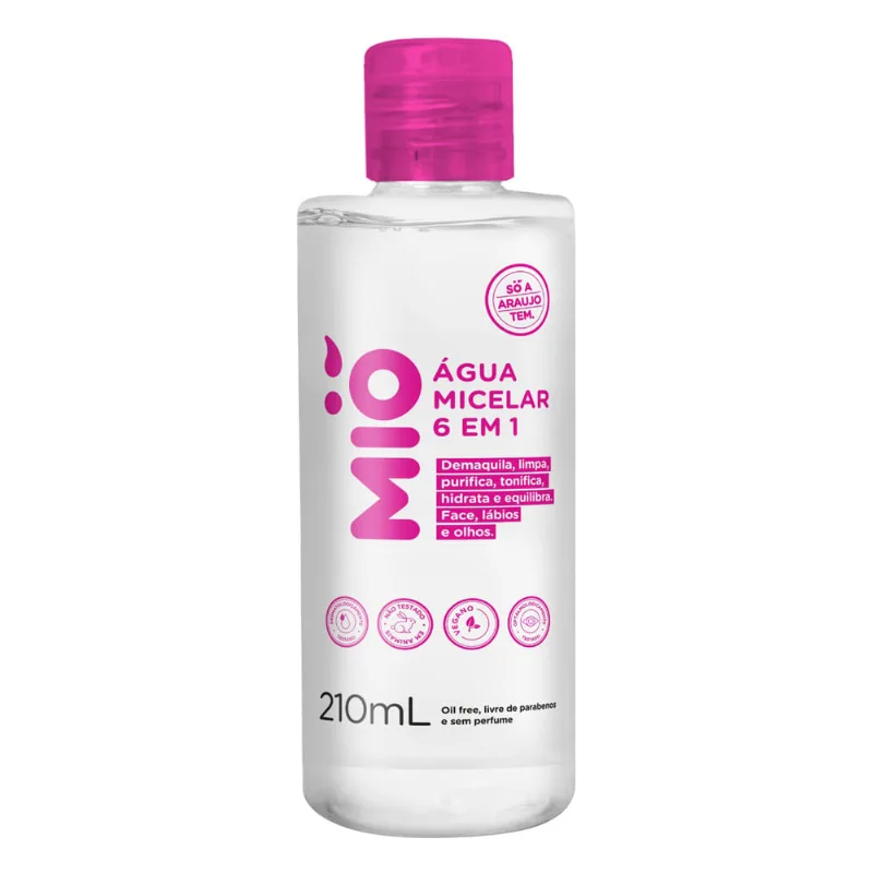 Água Micelar Mió 6 em 1 210ml