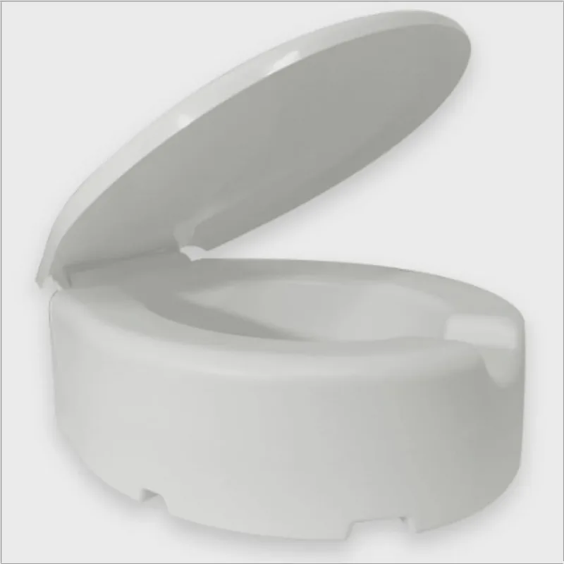 Assento Elevado p/ vaso 13cm Com Tampa Idoso Deficiente Pós Cirúrgico