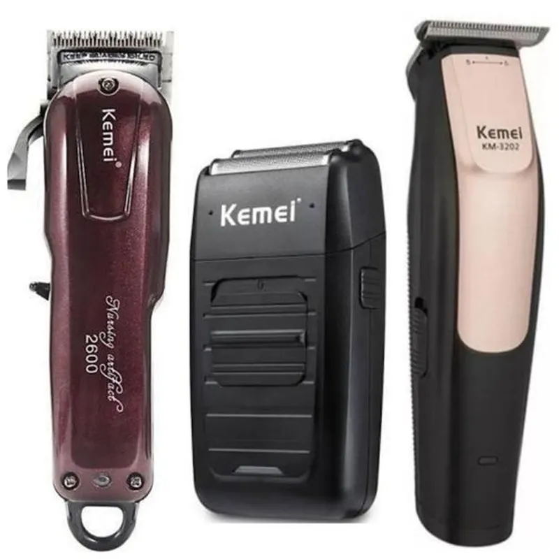 Maquinas Kemei Kit Profissional Km 2600 Km 3202 Km 1102