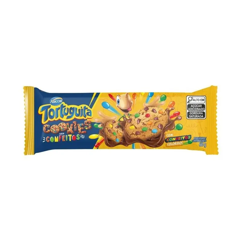 Cookies Arcor Tortuguita Confeitos 60g