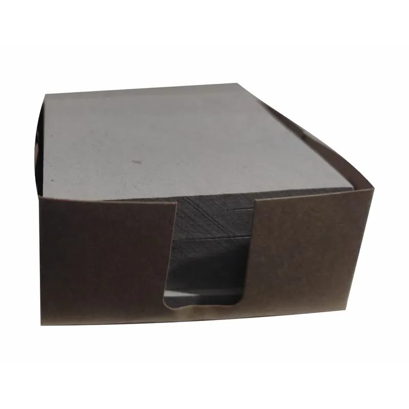 Porta Rascunho Kraft 8x8x3,5 Cm Sem Impressão 25 Unidades