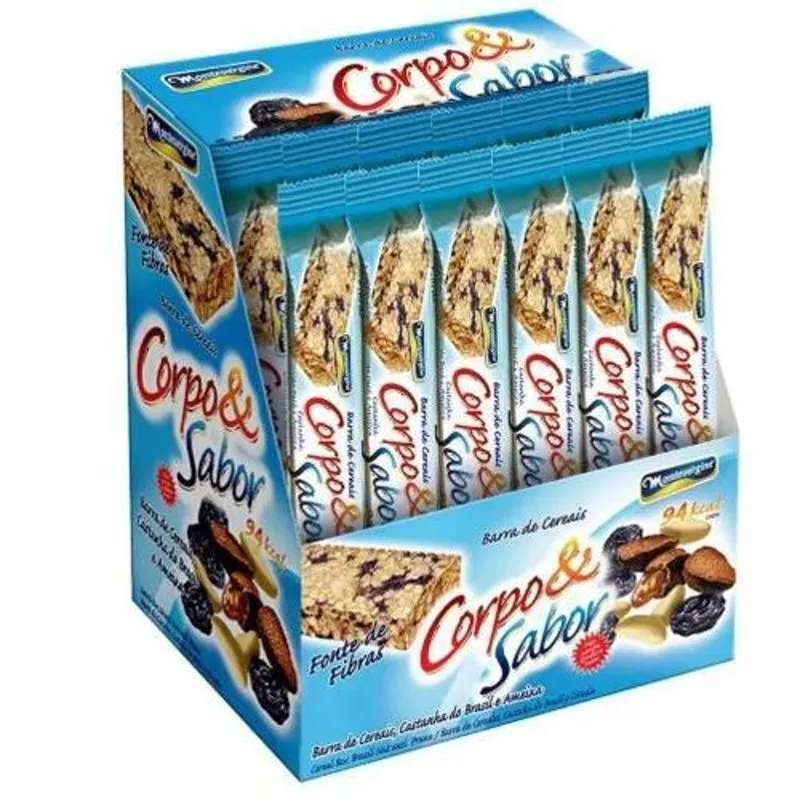 Kit 6 Caixa Barra De Cereais Castanha E Ameixa 24 Un. De 25g