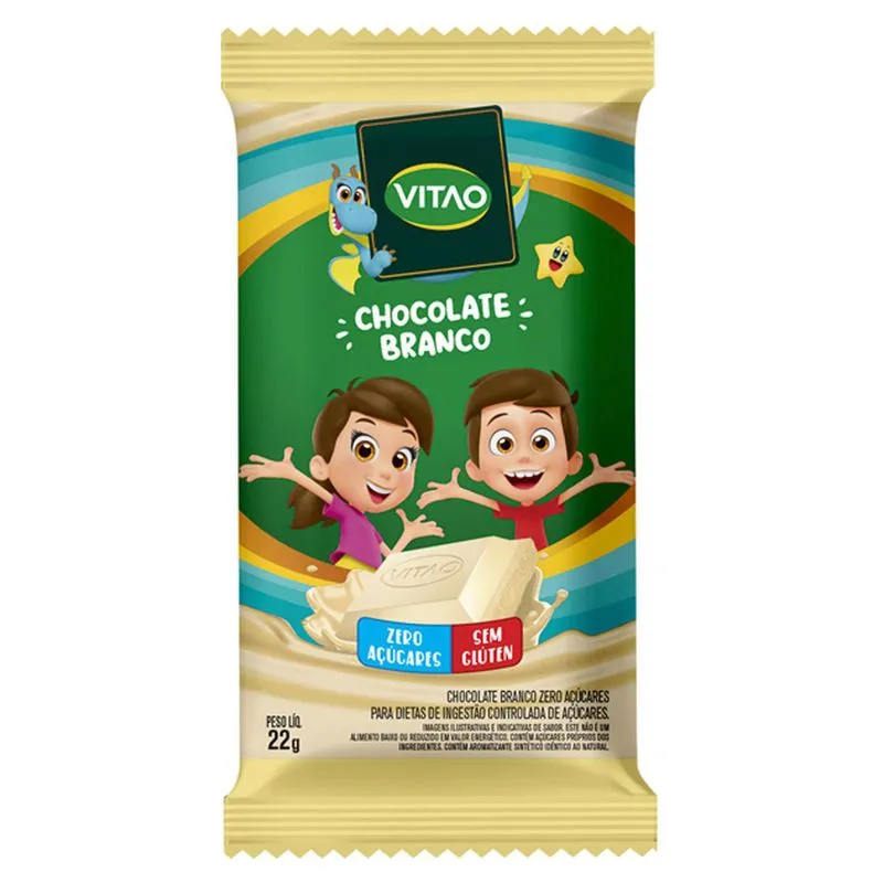 CHOCOLATE BRANCO ZERO VITAO KIDS 22G