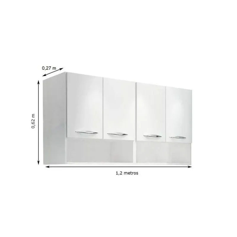 Armário Multiuso Cozinha Base Utensílios Aéreo