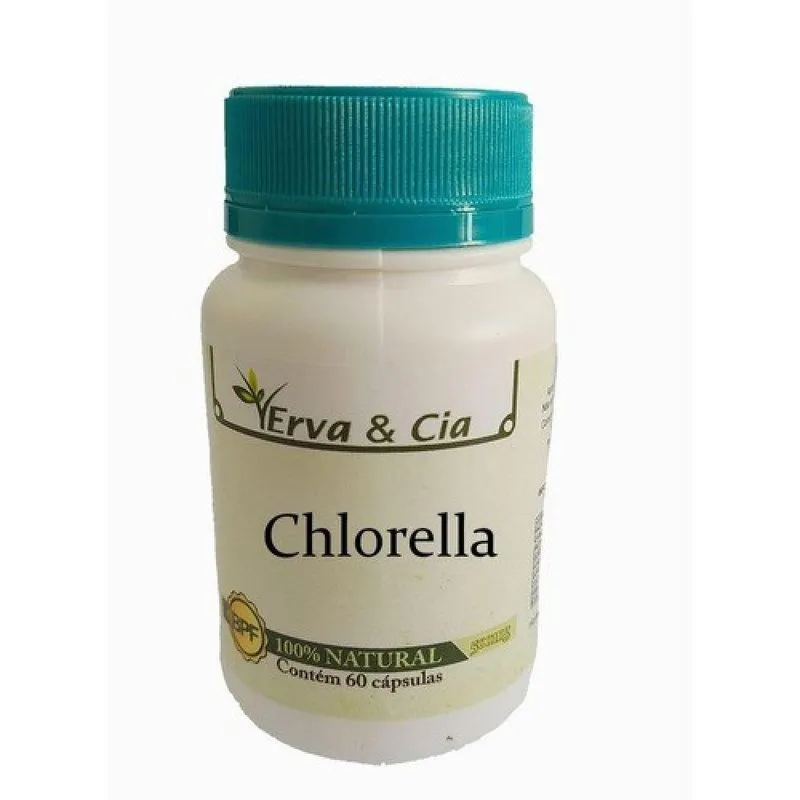 Chlorella Natural Detox 500mg/ Cápsula Ajuda A Emagrecer
