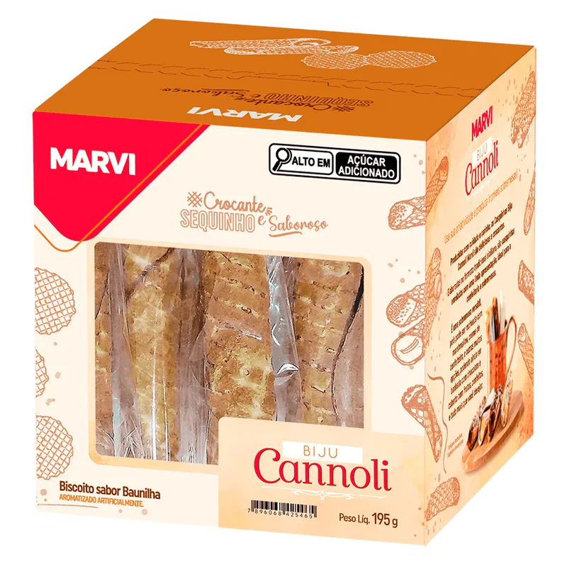 Biju Cannoli Baunilha 195g MARVI BIJU CANNOLI 195G MARVI
