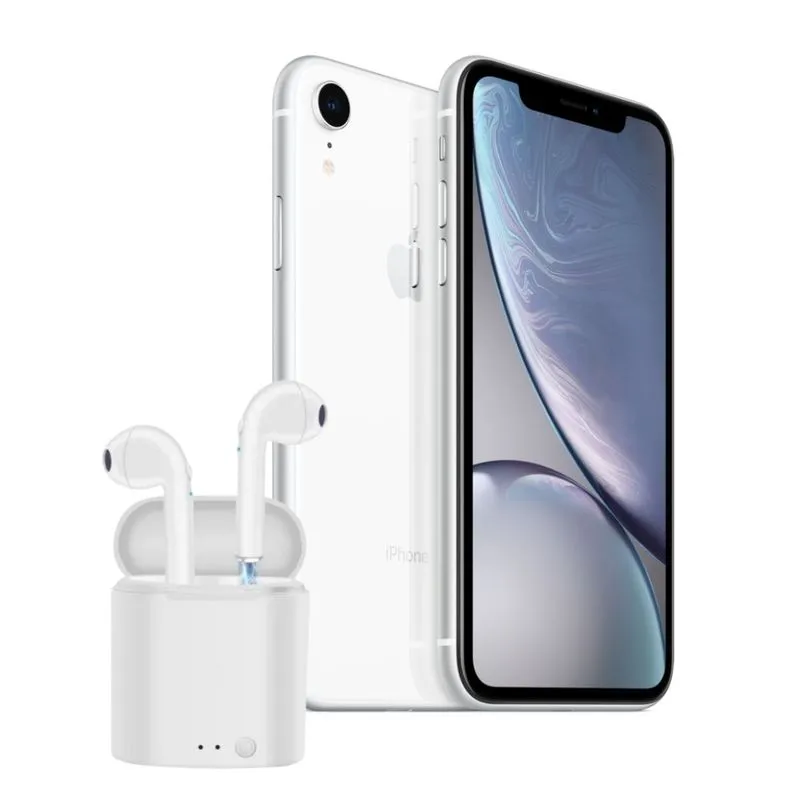 Aparelho Iphone Xr Branco Apple 128gb Vitrine/semi - Novo E Fone Sem Fio