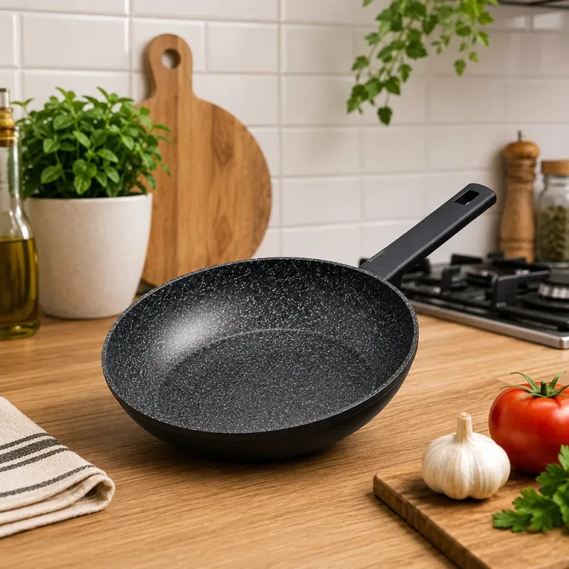 Frigideira Cerâmica com Fundo de Indução 20cm - Preta