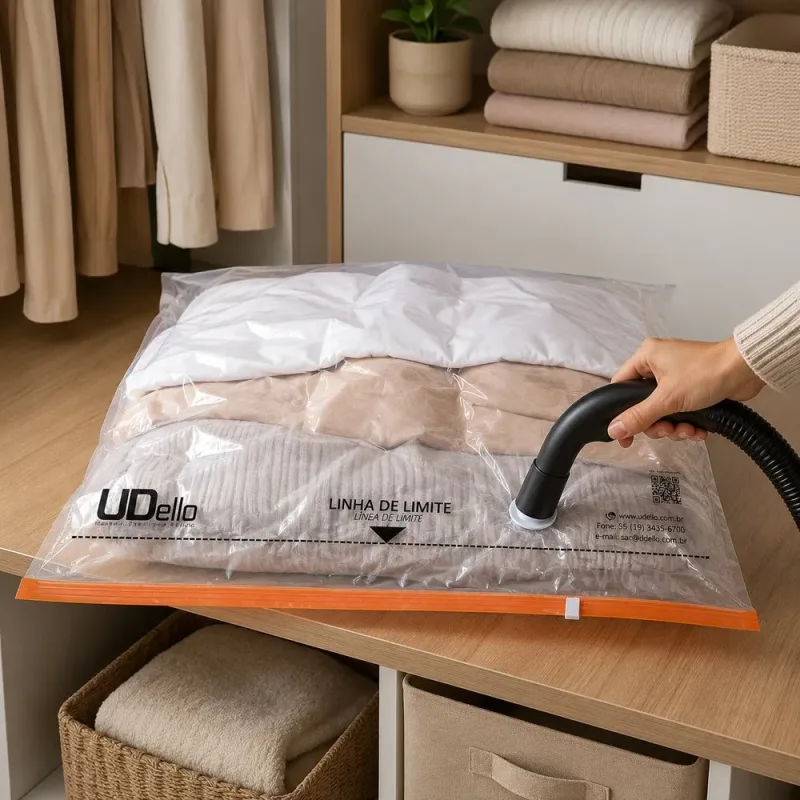 Saco Vacuo Bag EXG 110x100cm com Válvula para Armazenamento
