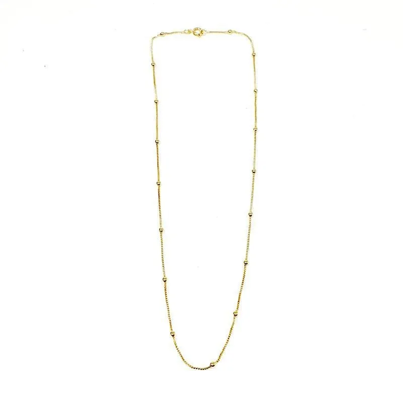 Colar Folheado A Ouro 18k Bolinhas