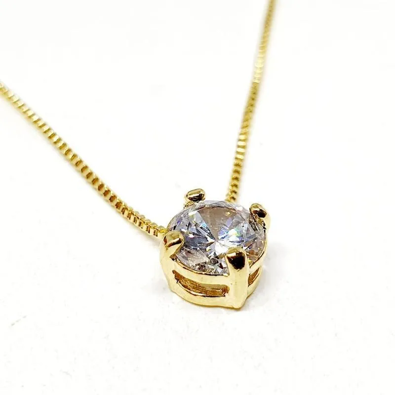 Colar Folheado A Ouro 18k Ponto De Luz. O Mais Procurado