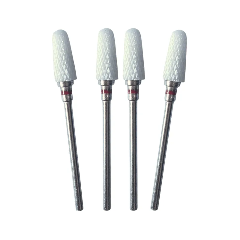 4 Broca Fresa Cerâmica Unha 1517cf Vermelho Brilho