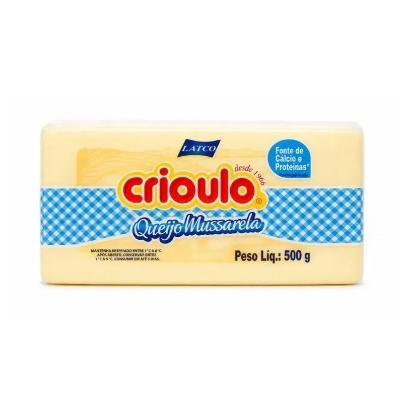 Queijo Muçarela Crioulo 500g