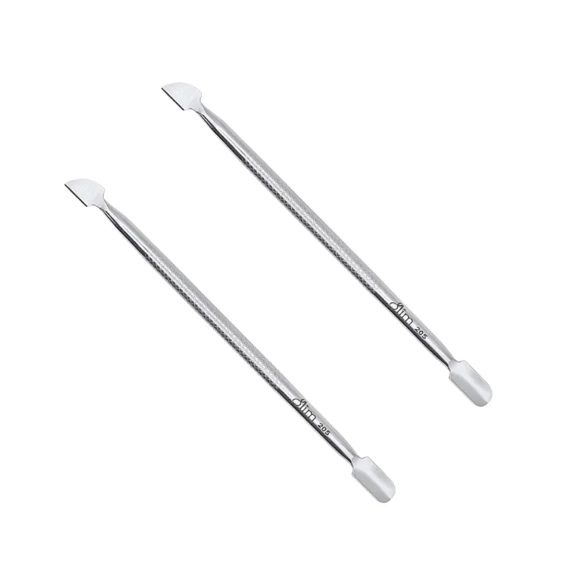 2 Espátula Manicure Ponta Dupla Slim