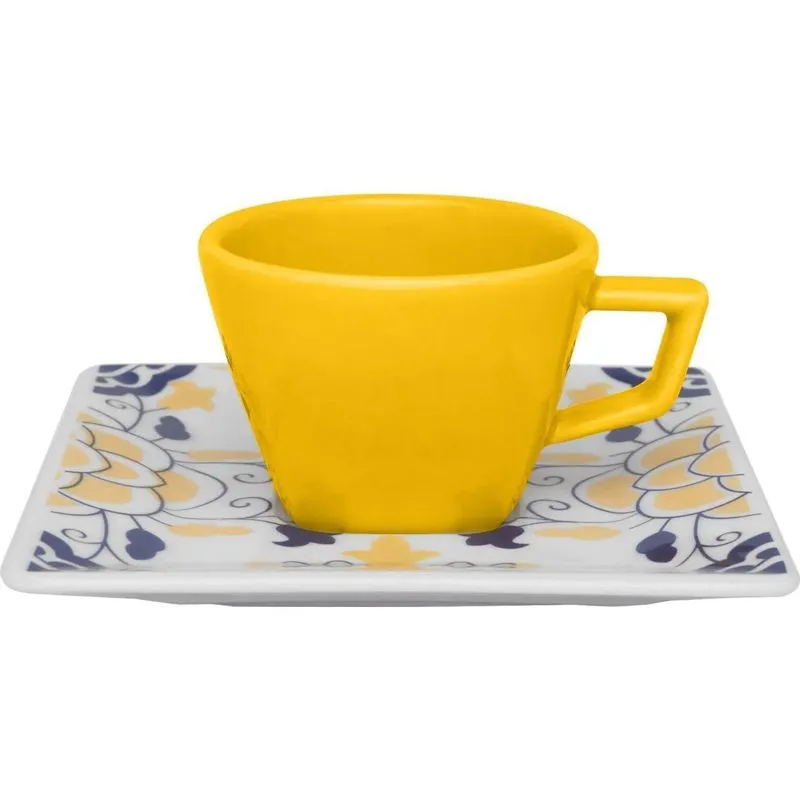 Kit 10 Xícaras Cafezinho Quartier Sevilha Oxford Porcelana
