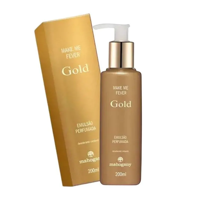 Hidratante Corporal Make Me Fever Gold Mahogany 200ml