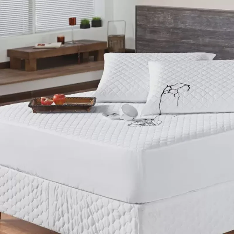 Protetor De Colchão Impermeável Matelado Queen Branco 01 Peça