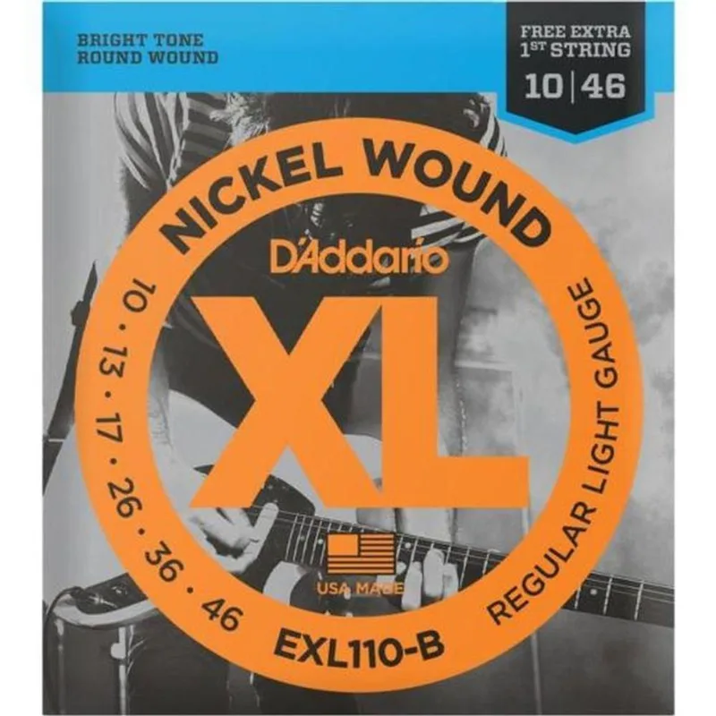 Encordoamento Para Guitarra .010-.046 Xl Nickel Exl110-b D