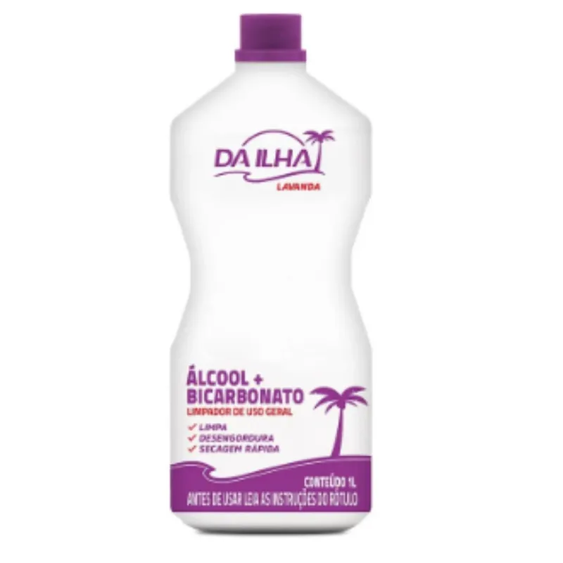 Álcool Liquido Lavanda Da Ilha 1l