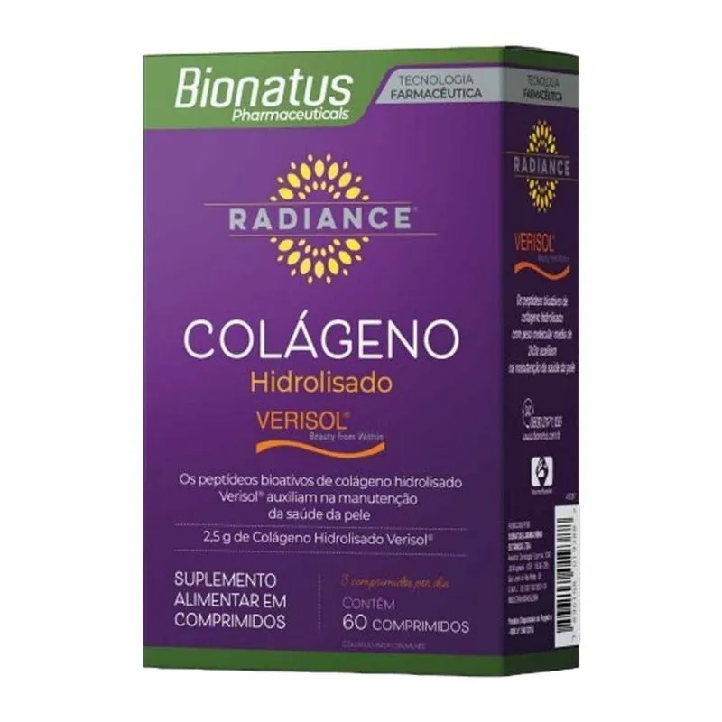 Radiance Colágeno Hidrolisado Verisol 60 Comprimidos Bionatus
