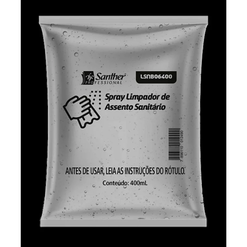 Spray Limpador de Assento Sanitário 400mL Santher Professional