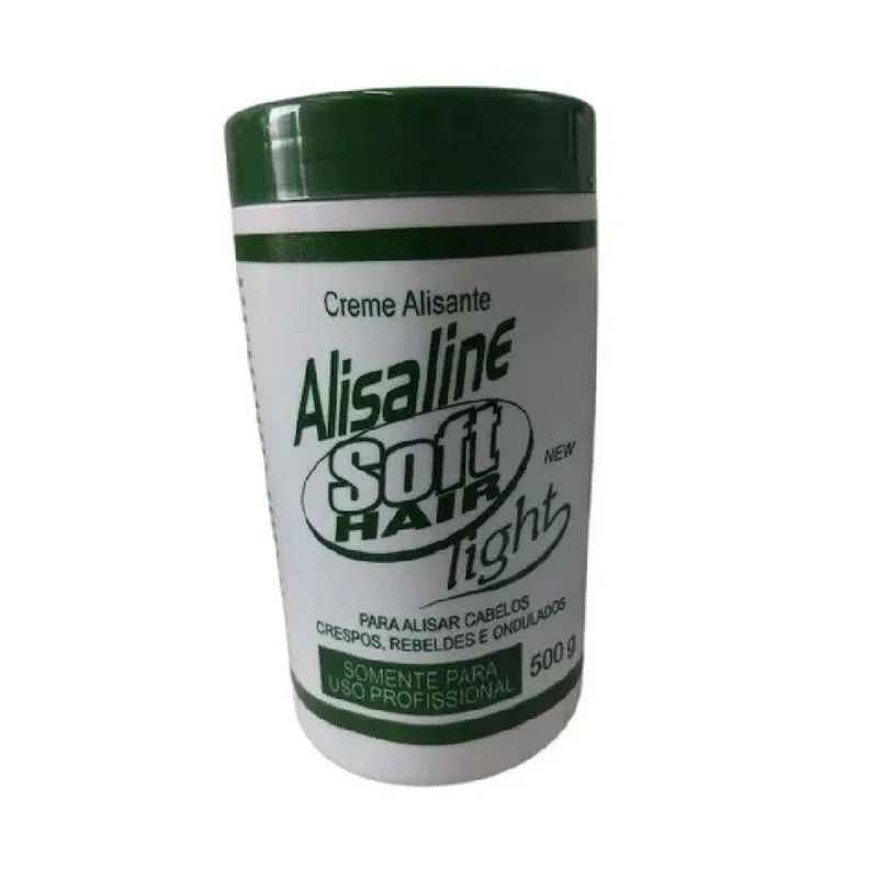 Softhair Alisaline Light Creme Alisante 500g Verde