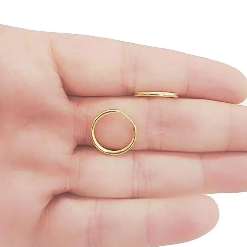 Brinco Dourado Pequeno Casual Moda Original G1