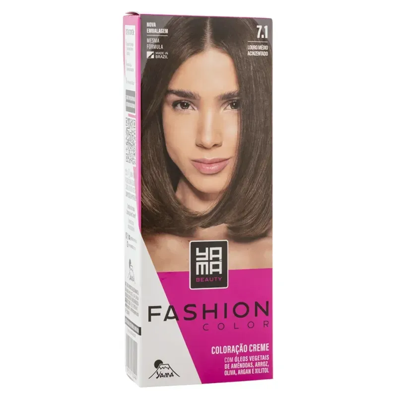 Coloração Yamá Fashion 7.1 Louro Médio 60g