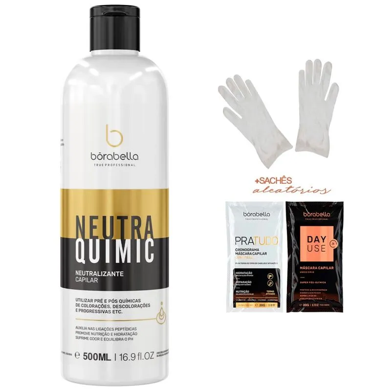 Borabella Neutraquimic Tratamento Pós Progressiva 500Ml + Sachês/Luvas