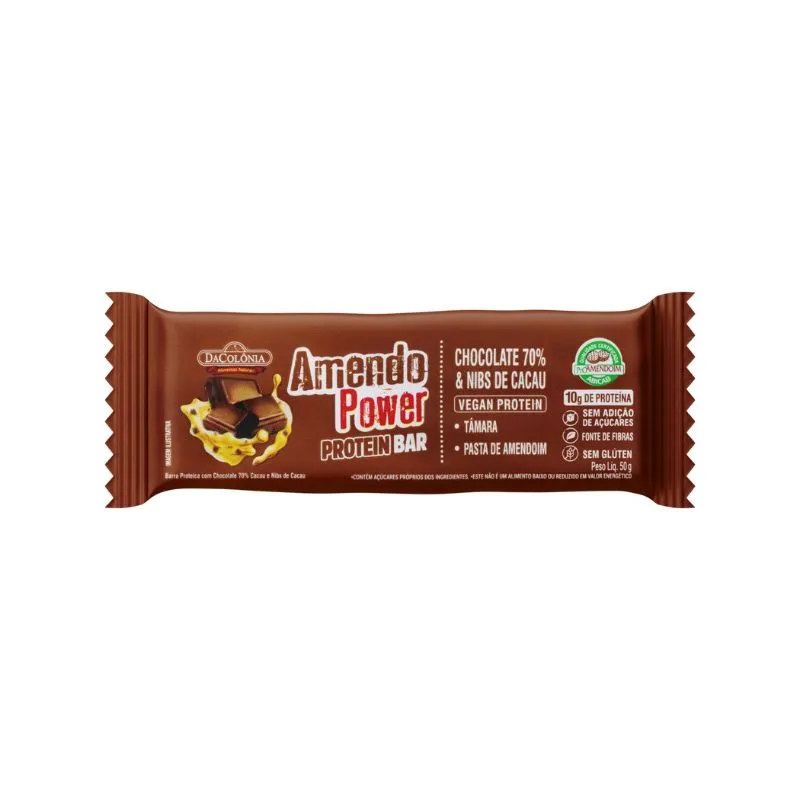 Barra Protein Amendopower Pasta de Amendoim 50g BARRA PROTEIN AMENDOPOWER PASTA DE AM
