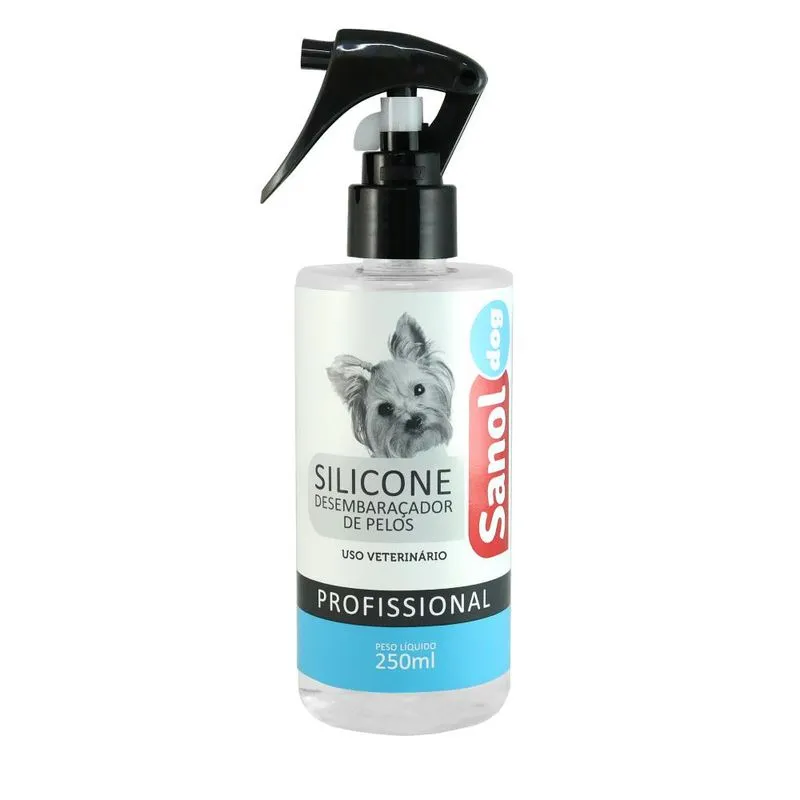 Desembaraçador Sanol Dog Silicone Para Cães E Gatos - 250 Ml