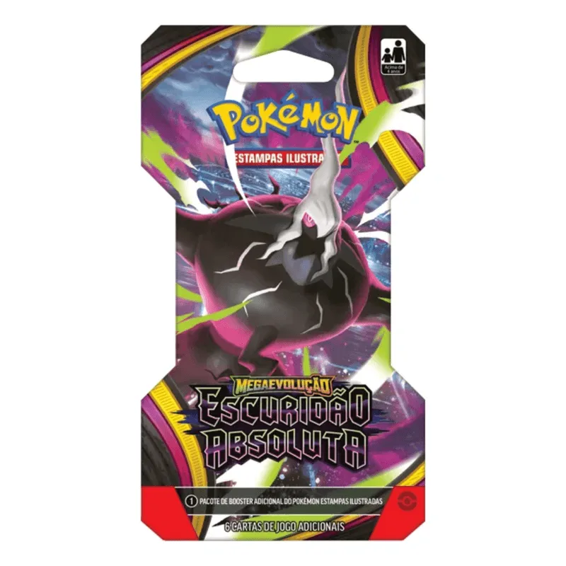 Jogo De Cartas Pokémon Blister Unitário Escuridão Absoluta 6 Cartas