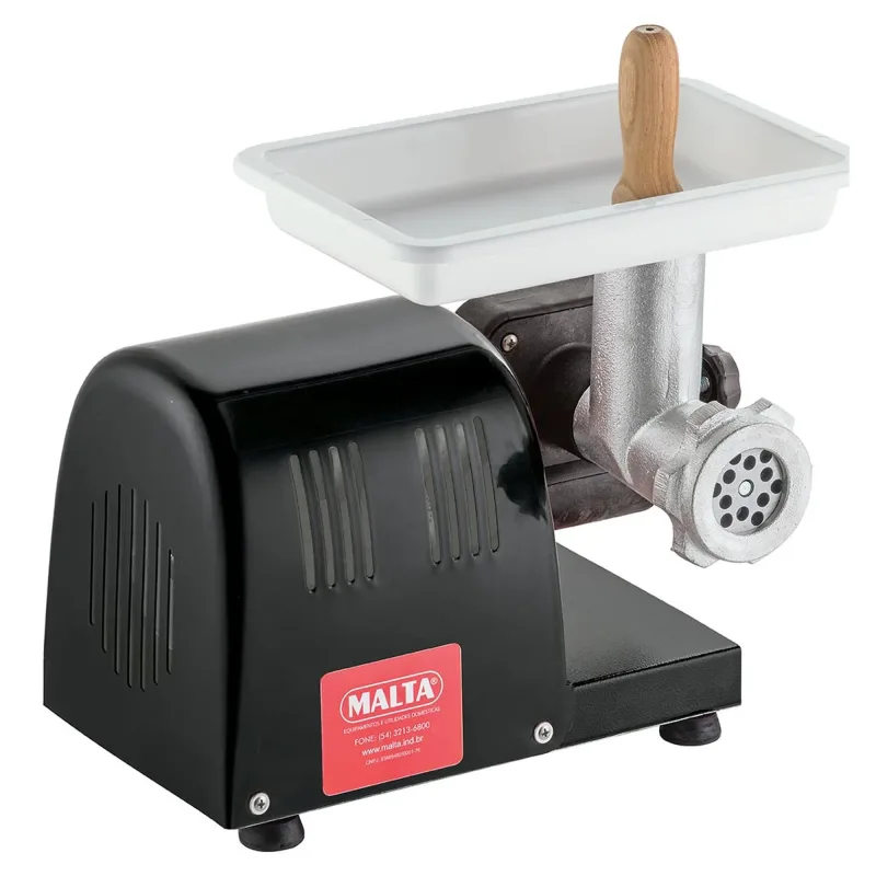 Moedor de Carne Elétrico Malta Boca 8 Preto Bivolt