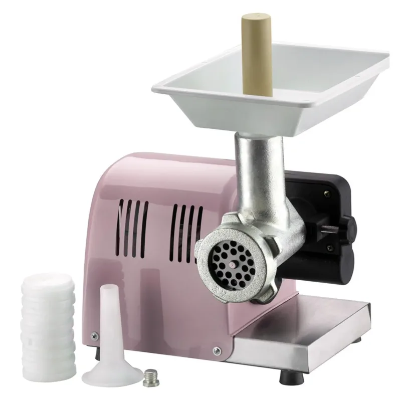 Moedor de Carne Elétrico Malta Boca 8 Rosa com Extrusora para Massas Bivolt
