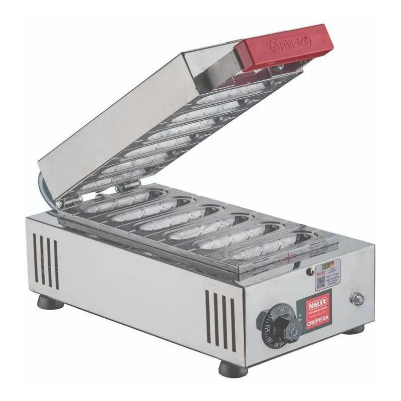 Crepeira Elétrica 1.400w Malta 6 Cavidades 220v