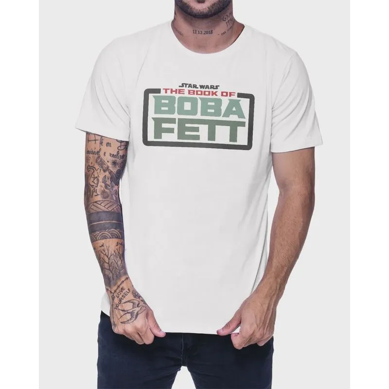 Camiseta Boba Feet Logo Star Wars 100% Algodão Premium