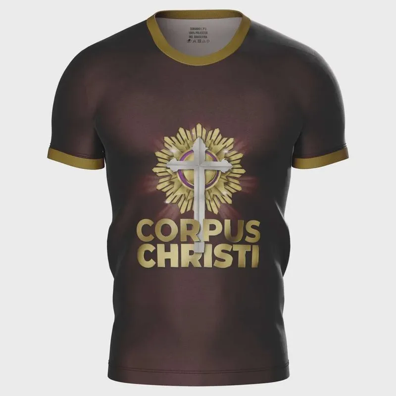 Camisa Camiseta Religião Católica Corpus Christi Premium