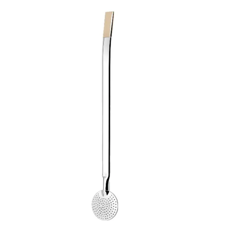Bomba Para Chimarrão Tradição Latão Cromado C20x L3,2cm