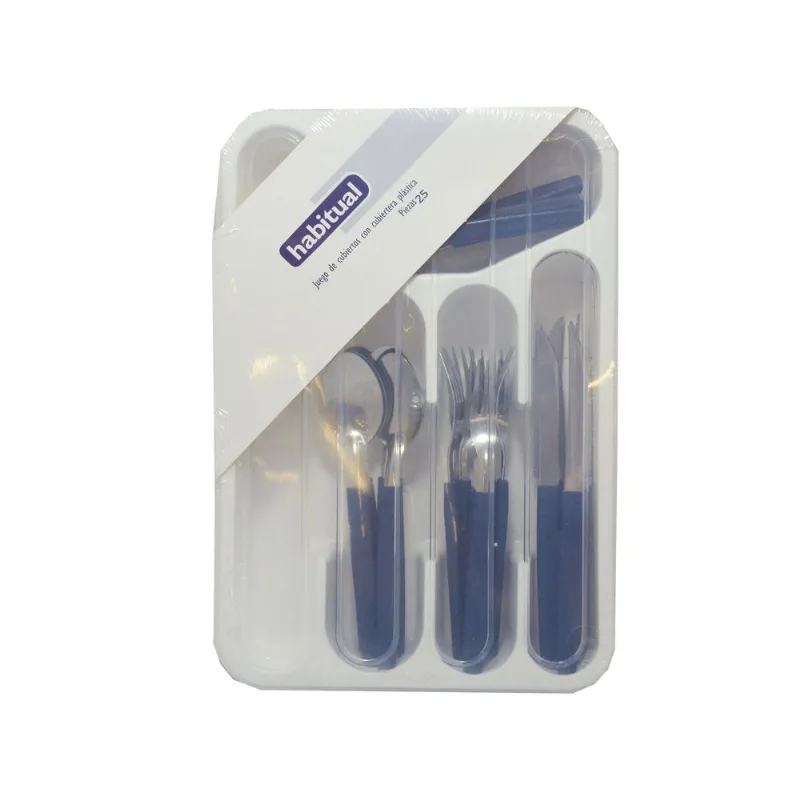Set cubierto habitual cubierto plastico x 24