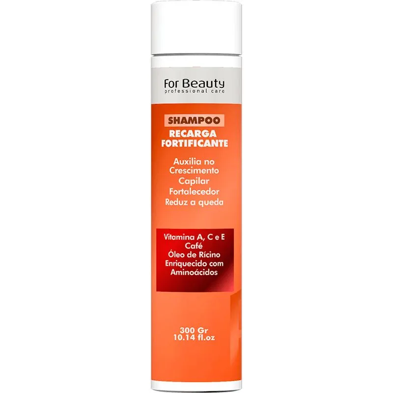 For Beauty Recarga Fortificante - Shampoo Antiqueda Crescimento Acelerado 300ml